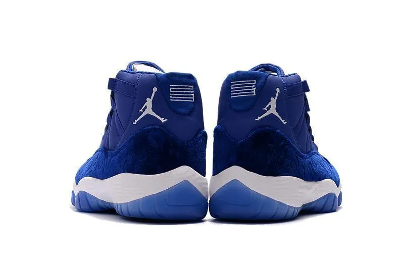 Nike Air Jordan 11 PRM Velvet Heiress Royal Blue Basketball Men Kobe Mamba Rage Basketball Shoes