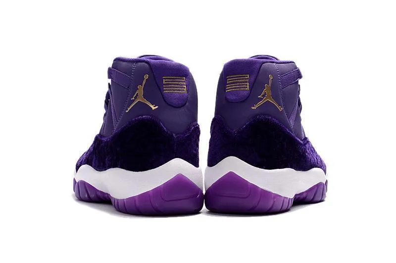 Vector X Basketball Shoes Nike Air Jordan 11 PRM Velvet Heiress Royal Purple Basketball Men