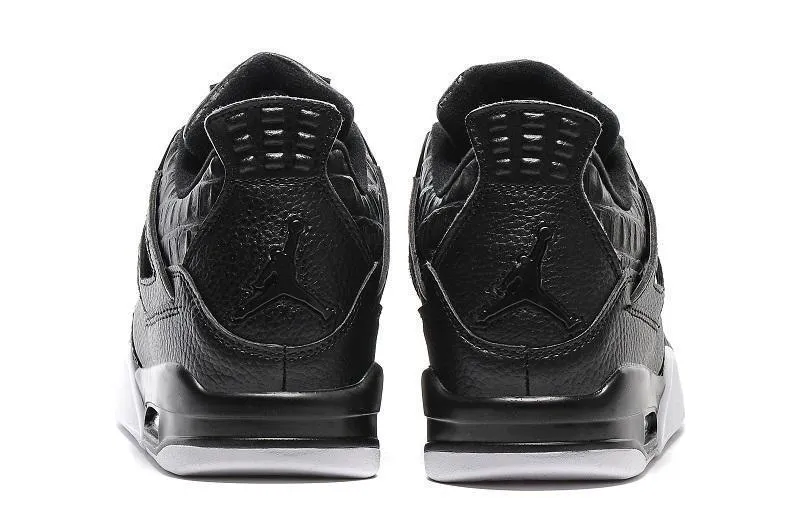 Welcome To The Garden Basketball Shoes Nike Air Jordan 4 Retro Black White Basketball Men