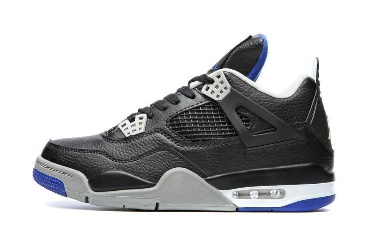 Nike Air Jordan 4 Retro Black White Grey Basketball Men Infuriate Basketball Shoes