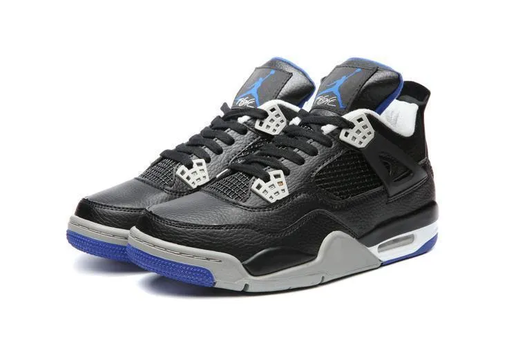 Nike Air Jordan 4 Retro Black White Grey Basketball Men Prodigy Basketball Shoes