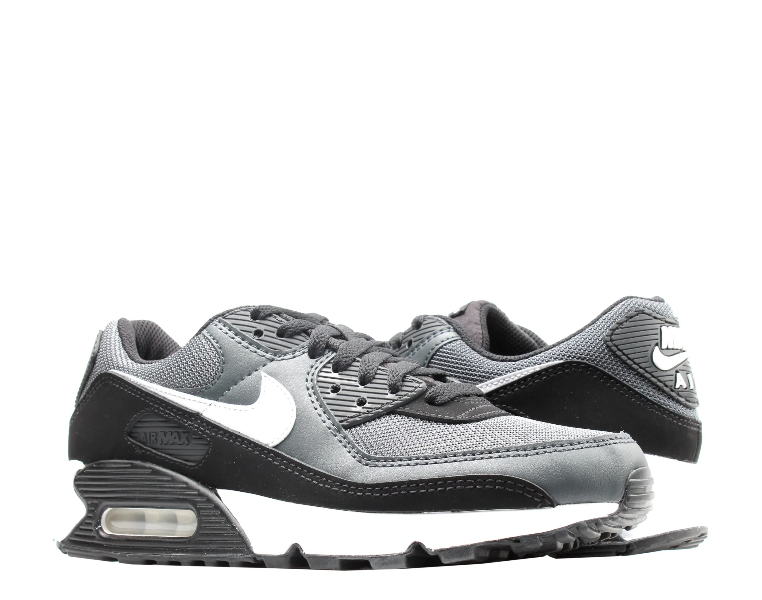 Indoor Nike Soccer Shoes Nike Air Max 90 Iron Grey/White-Dark Smoke Grey Men's Running Shoes CN8490-002