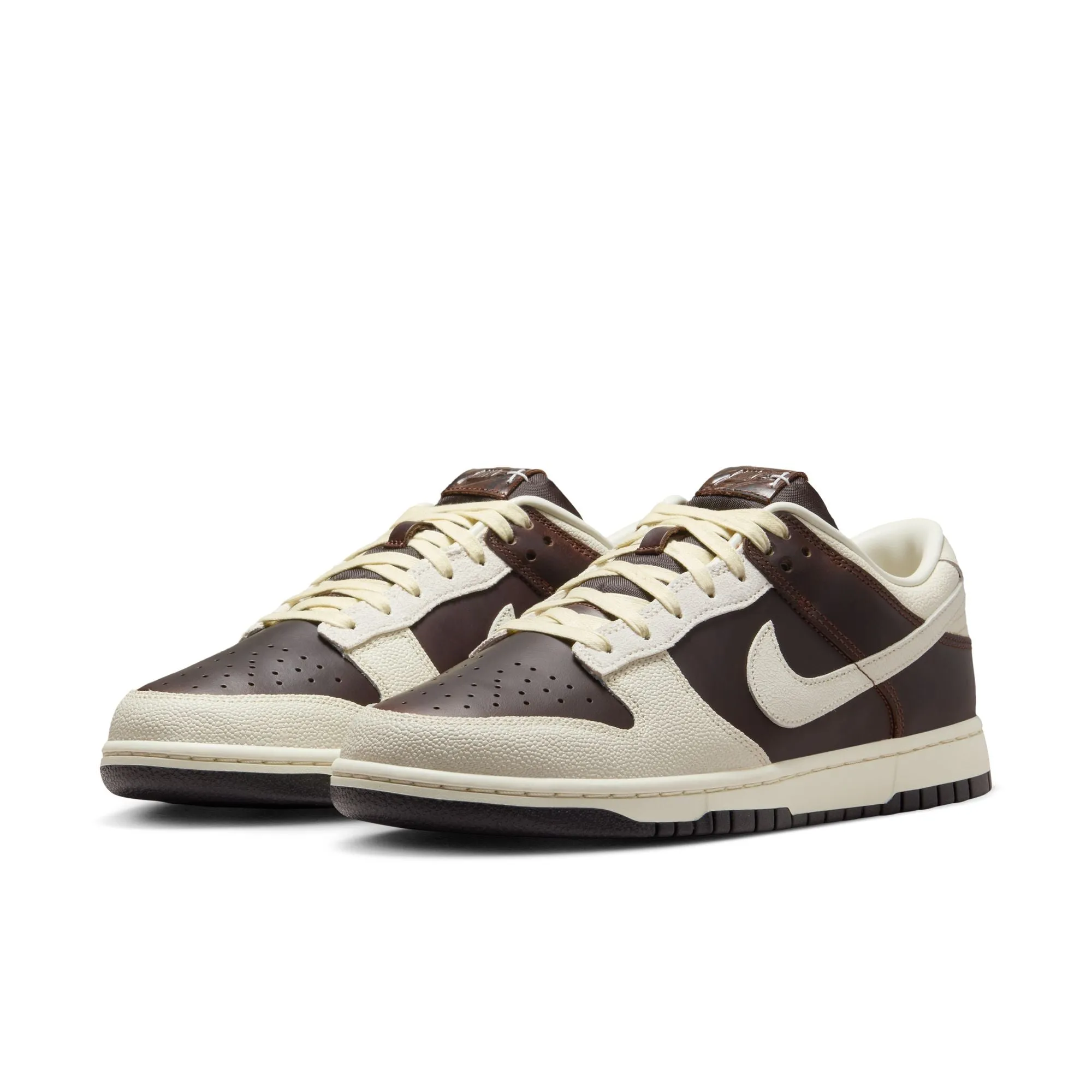 Nike Dunk Low Retro Men's Shoes Color: Fauna Brown/soft Pearl-soft Pearl-black IH7333-200 Nike Shoes With Ankle Support