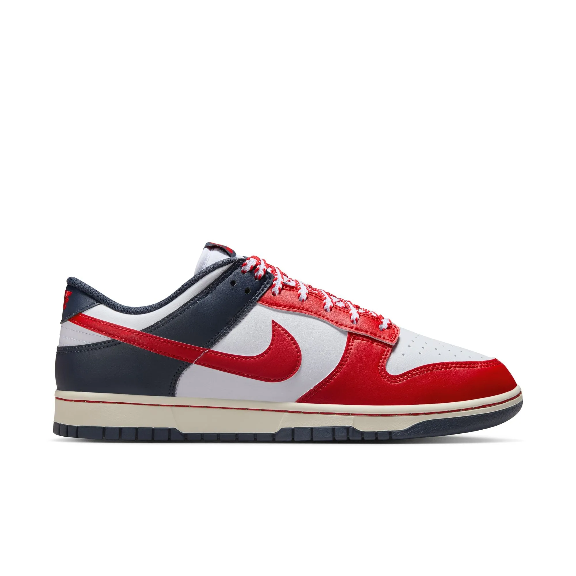 Nike Lebron Shoes Nike Dunk Low Retro Men's Shoes Color: White/university Red-thunder Blue IM2222-100