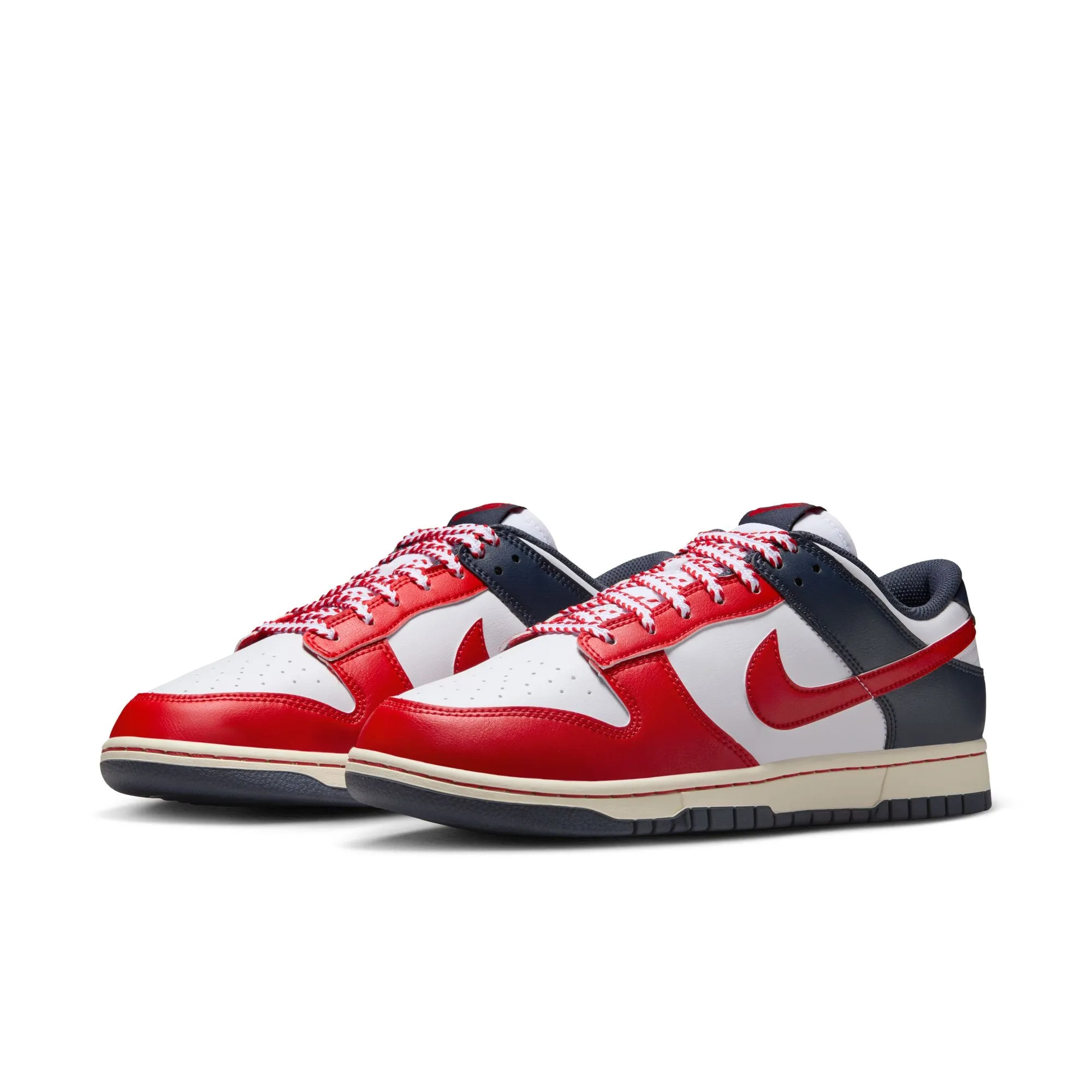 Nike Shoes At Dick's Nike Dunk Low Retro Men's Shoes Color: White/university Red-thunder Blue IM2222-100