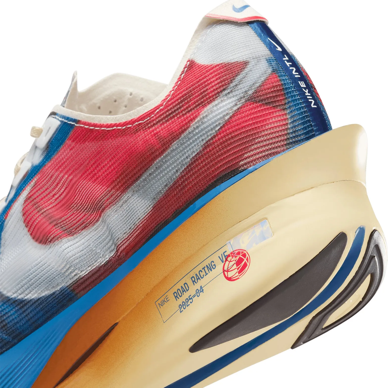 Nike Track Field Shoes Men's Vaporfly 4 Running Shoes Multi-Colour / Mountain Blue / Fire Red / Clear