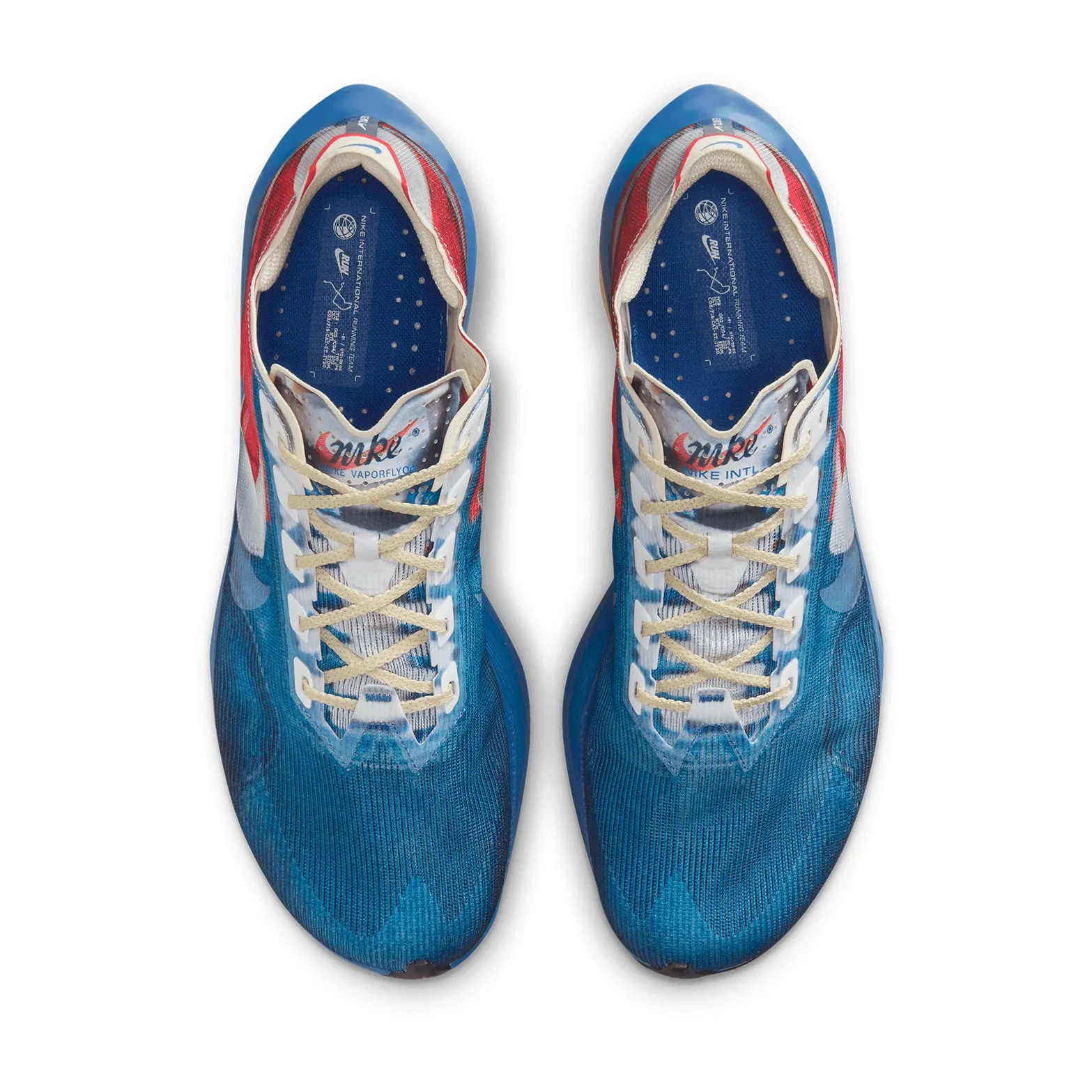 Nike Skate Shoes Men's Vaporfly 4 Running Shoes Multi-Colour / Mountain Blue / Fire Red / Clear