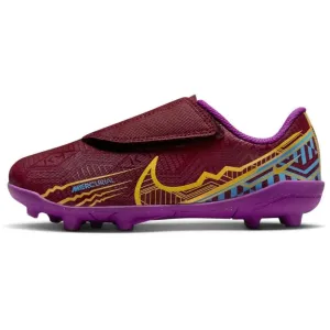 Nike Kids Vapor 15 Club KM MG PS (V) - Dark Beetroot-Gold Mercurial Nike Indoor Soccer Shoes