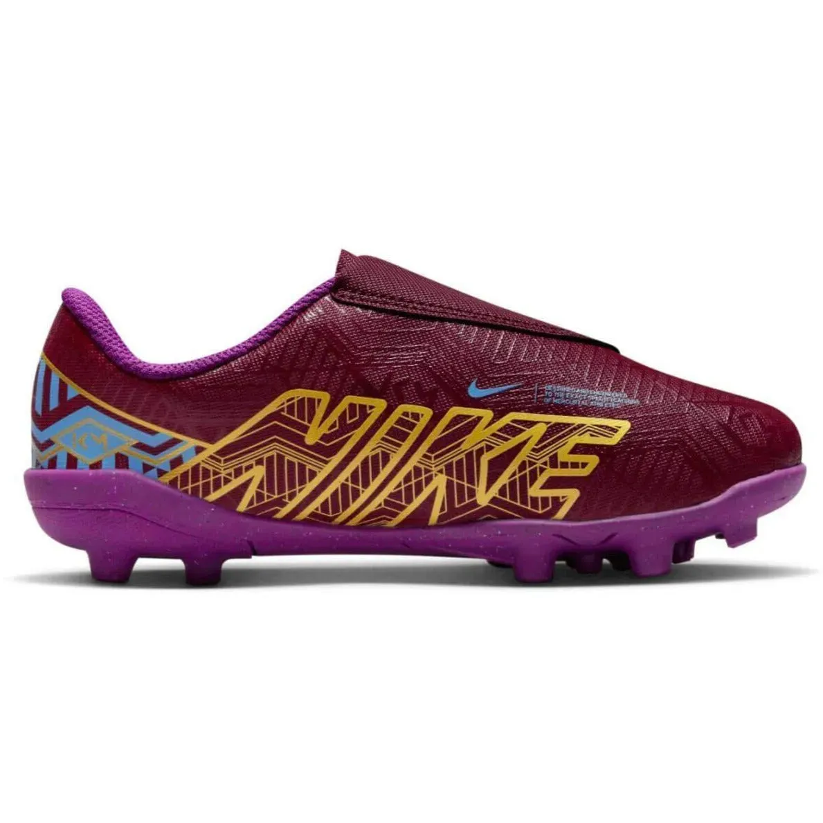 Nike And Jordan Shoes On Sale Nike Kids Vapor 15 Club KM MG PS (V) - Dark Beetroot-Gold