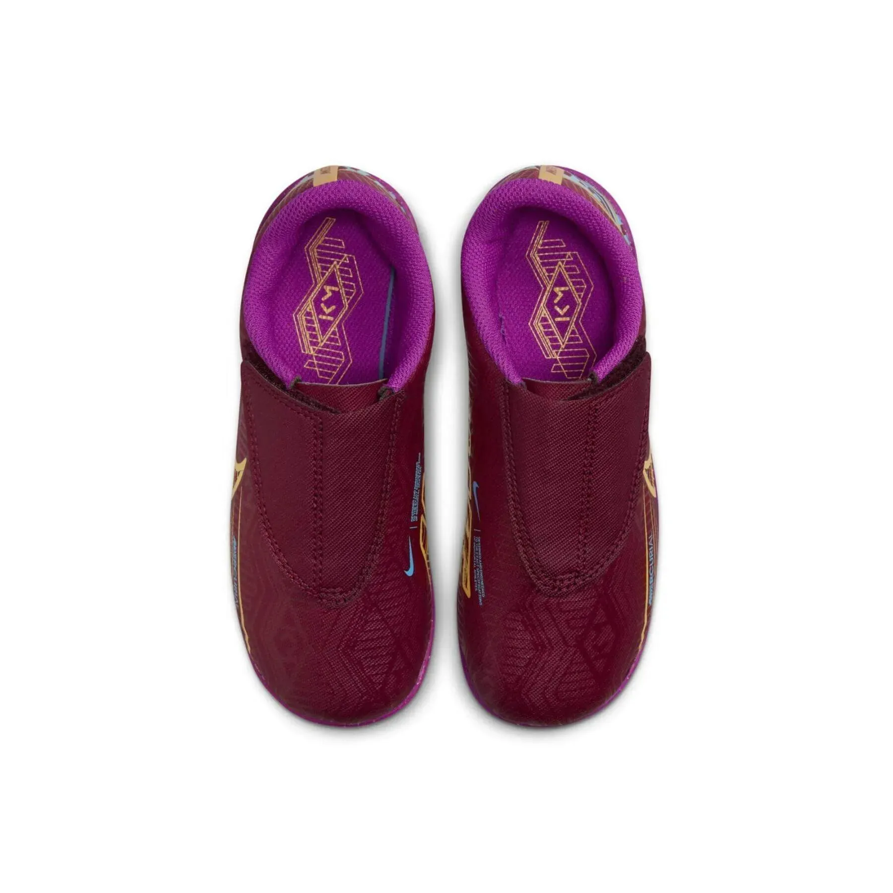 Recycled Nike Shoes Nike Kids Vapor 15 Club KM MG PS (V) - Dark Beetroot-Gold