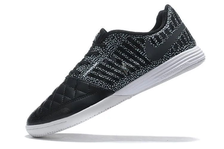 Nike Lunar Gato II IC Soccers Cleats Shoes Black Blue Lock Nike Shoes