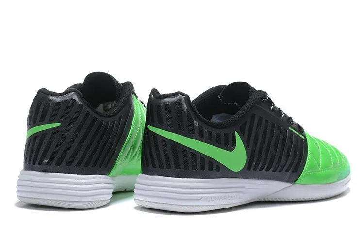 Nike Basketball Shoes With A Strap Nike Lunar Gato II IC Soccers Cleats Shoes Black Green
