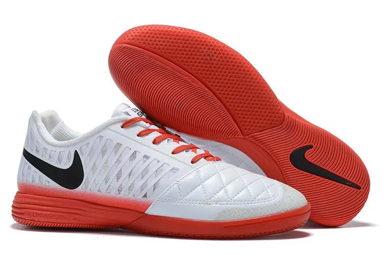 Nike Youth Golf Shoes Nike Lunar Gato II IC Soccers Cleats Shoes Orange White