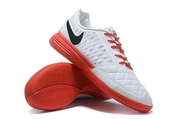 Nike Lunar Gato II IC Soccers Cleats Shoes Orange White Nike Shoe Outlet
