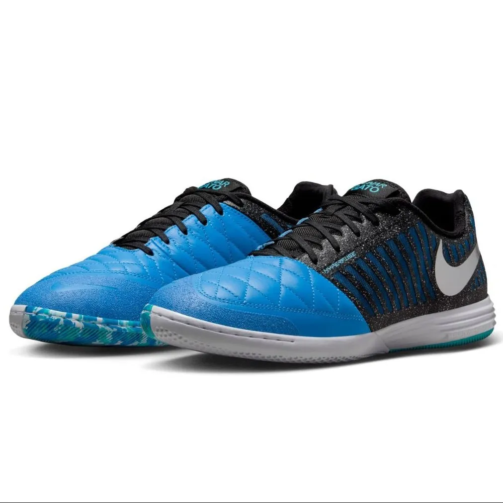 Nike LunarGato II Indoor Soccer Shoes (Metallic Silver/Black) Nike Sprint Spikes Shoes