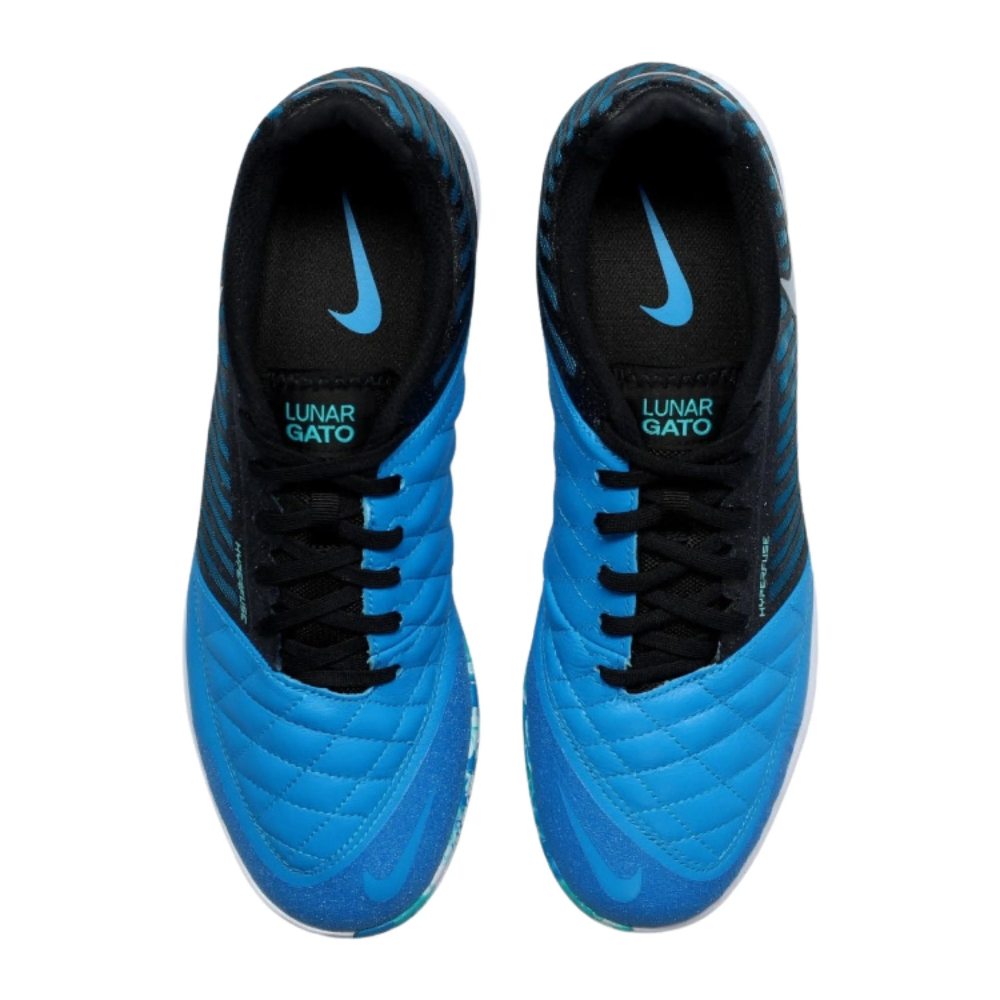 Nike LunarGato II Indoor Soccer Shoes (Metallic Silver/Black) Nike Air Flight Shoes