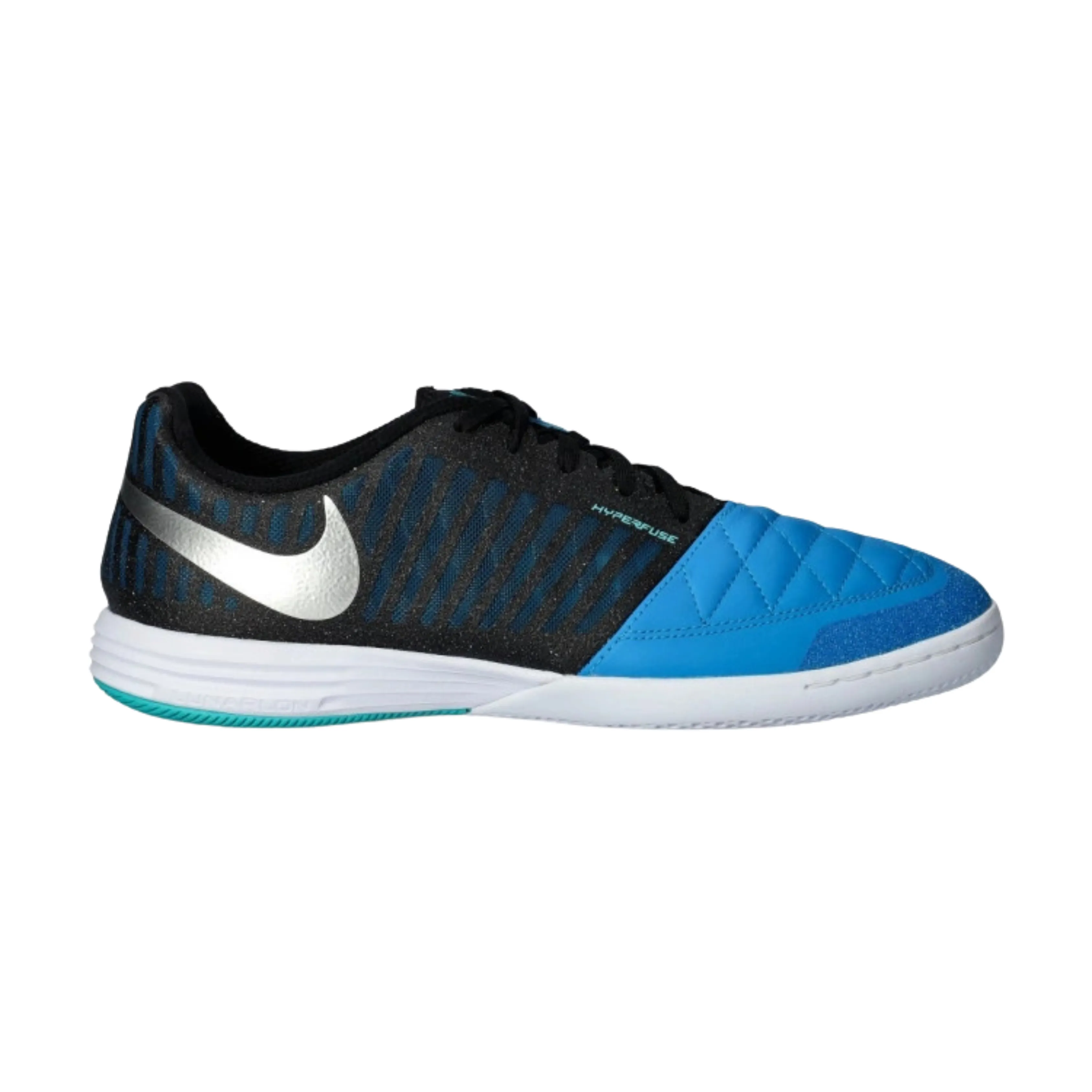 Nike LunarGato II Indoor Soccer Shoes (Metallic Silver/Black) Nike Genesis Basketball Shoes