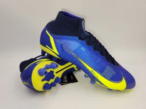Shoe Surgeon Nike Nike Mercurial Superfly 8 AG Blue Yellow