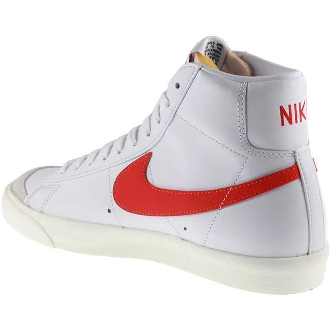 Nike Shoes Womens Blazer Mid 77 White Habanero Red Nike Platform Shoe