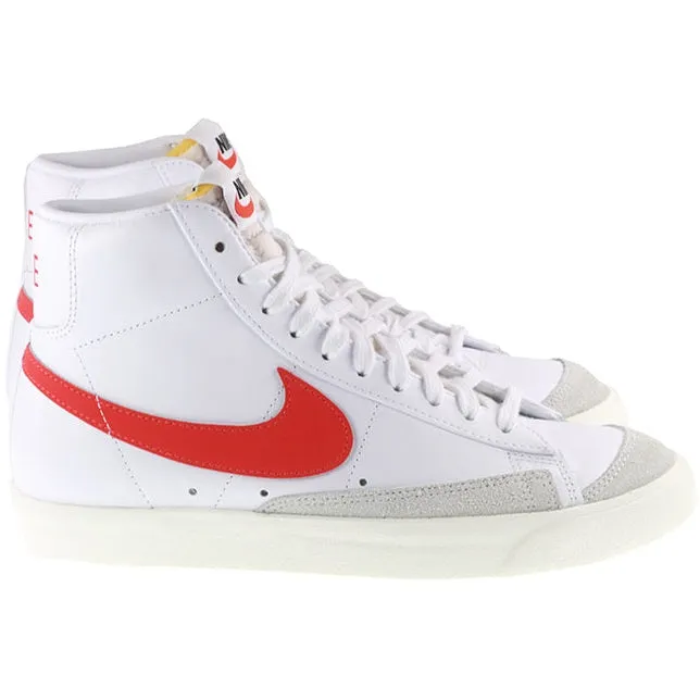 Flexible Shoes Nike Nike Shoes Womens Blazer Mid 77 White Habanero Red