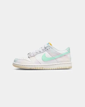 Nike Kids' Dunk Low (GS) White/Mint Foam Shoes Nike Air Forces