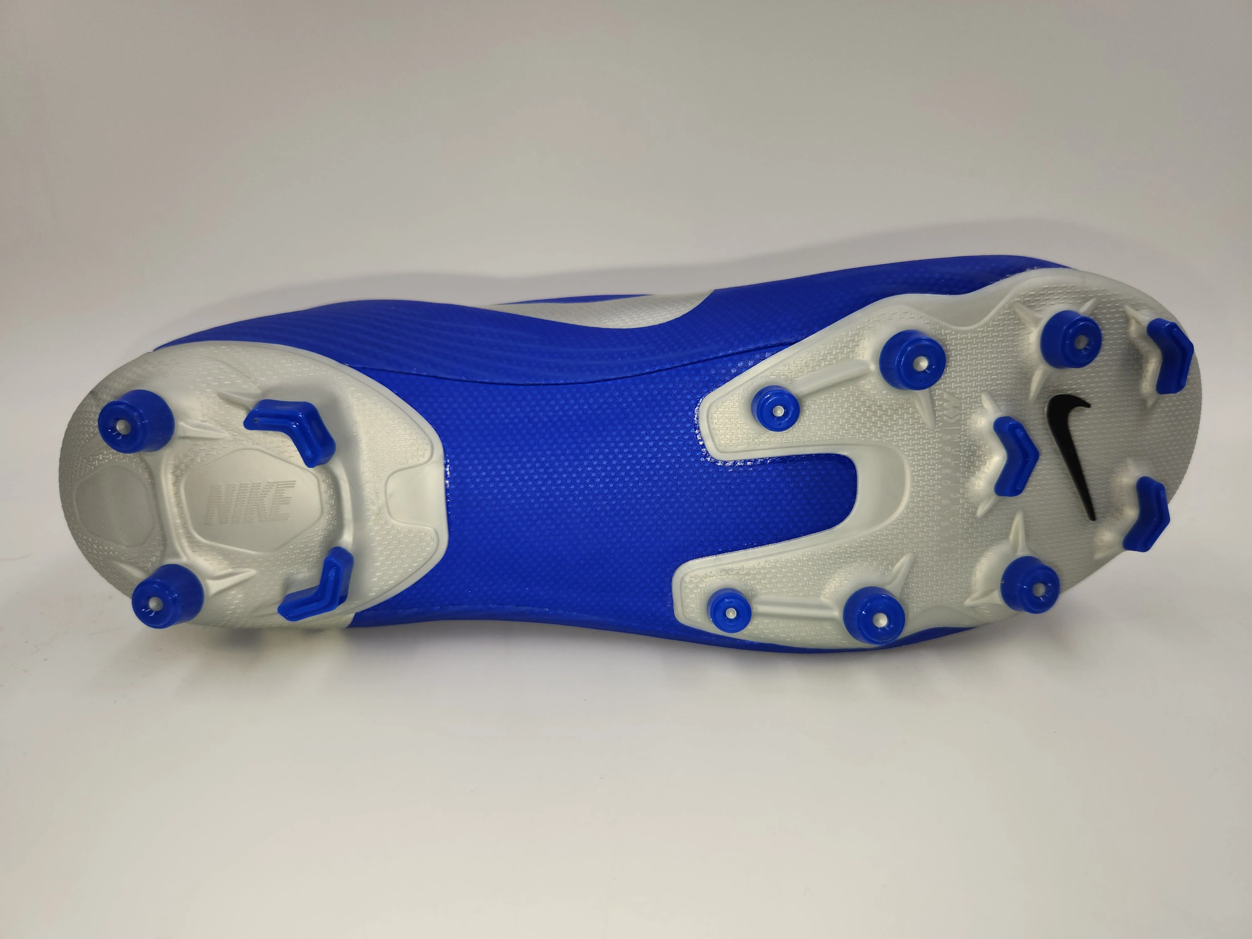 Tampa Bay Buccaneers Nike Shoes Nike Vapor 12 Academy FG/MG Blue Gray