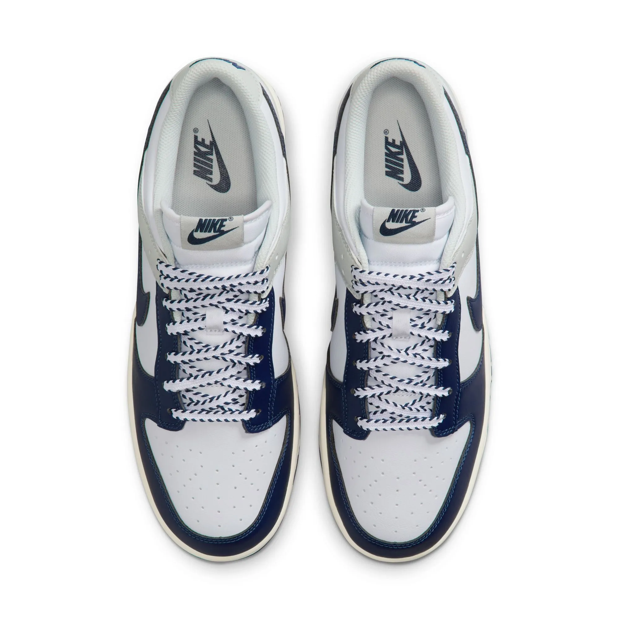 Nike Dunk Low Retro Men's Shoes Color: White/midnight Navy-photon Dust IM2222-101 Nike Precision Basketball Shoes