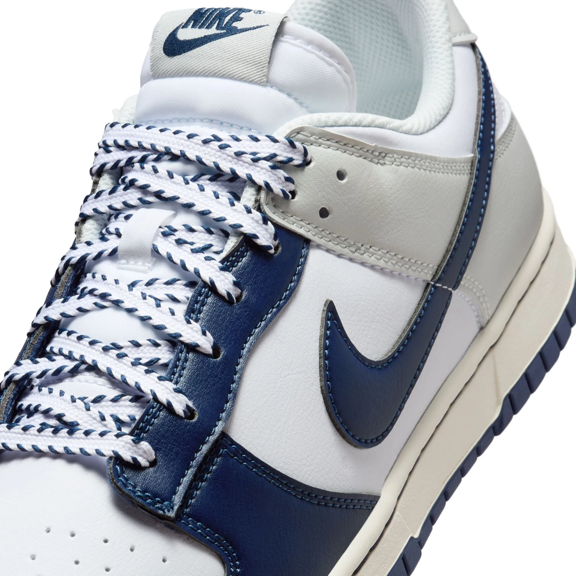 Nike Super Shoes Nike Dunk Low Retro Men's Shoes Color: White/midnight Navy-photon Dust IM2222-101