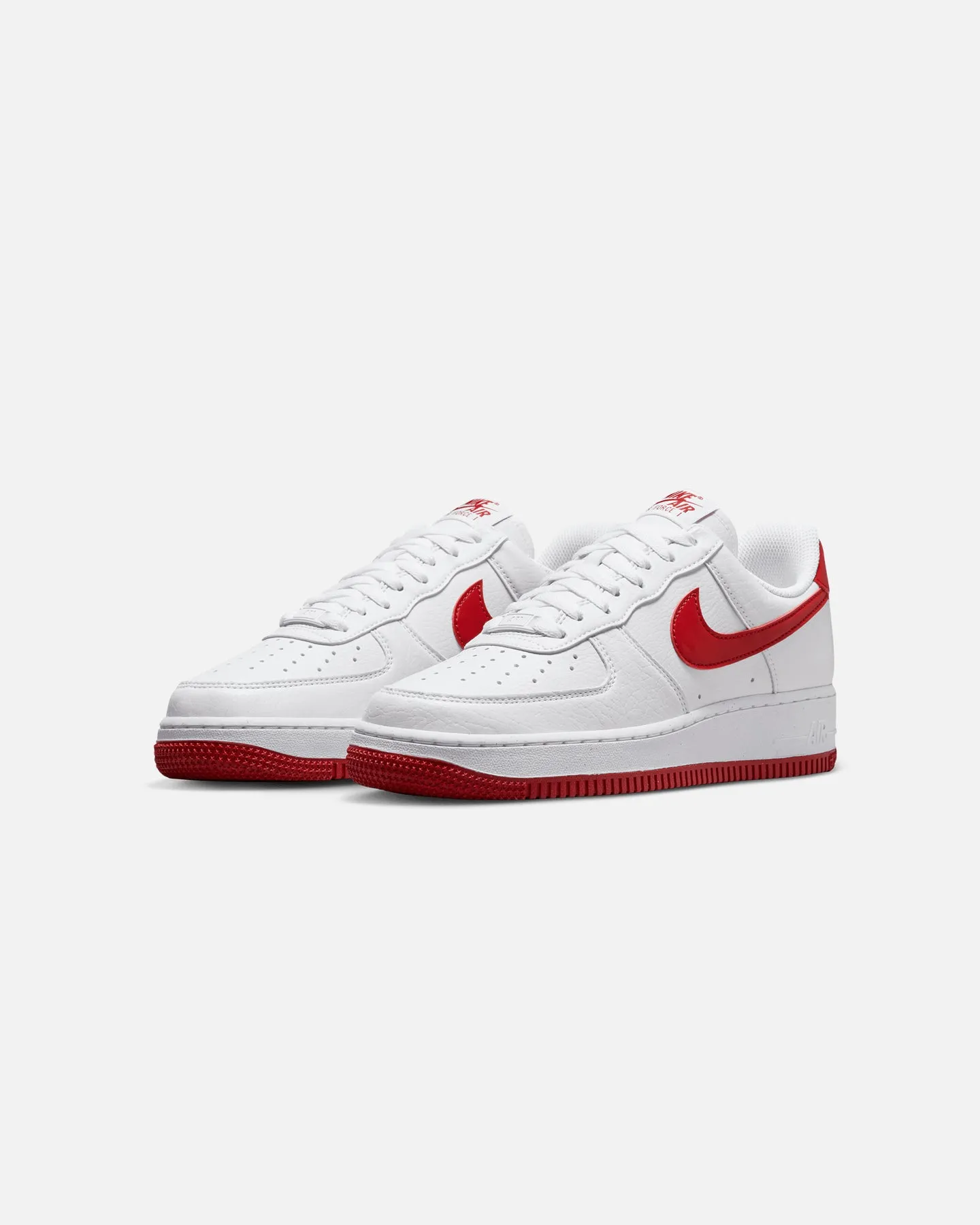 Nike Women's Air Force 1 '07 White/Gym Red Old Nike Basketball Shoes