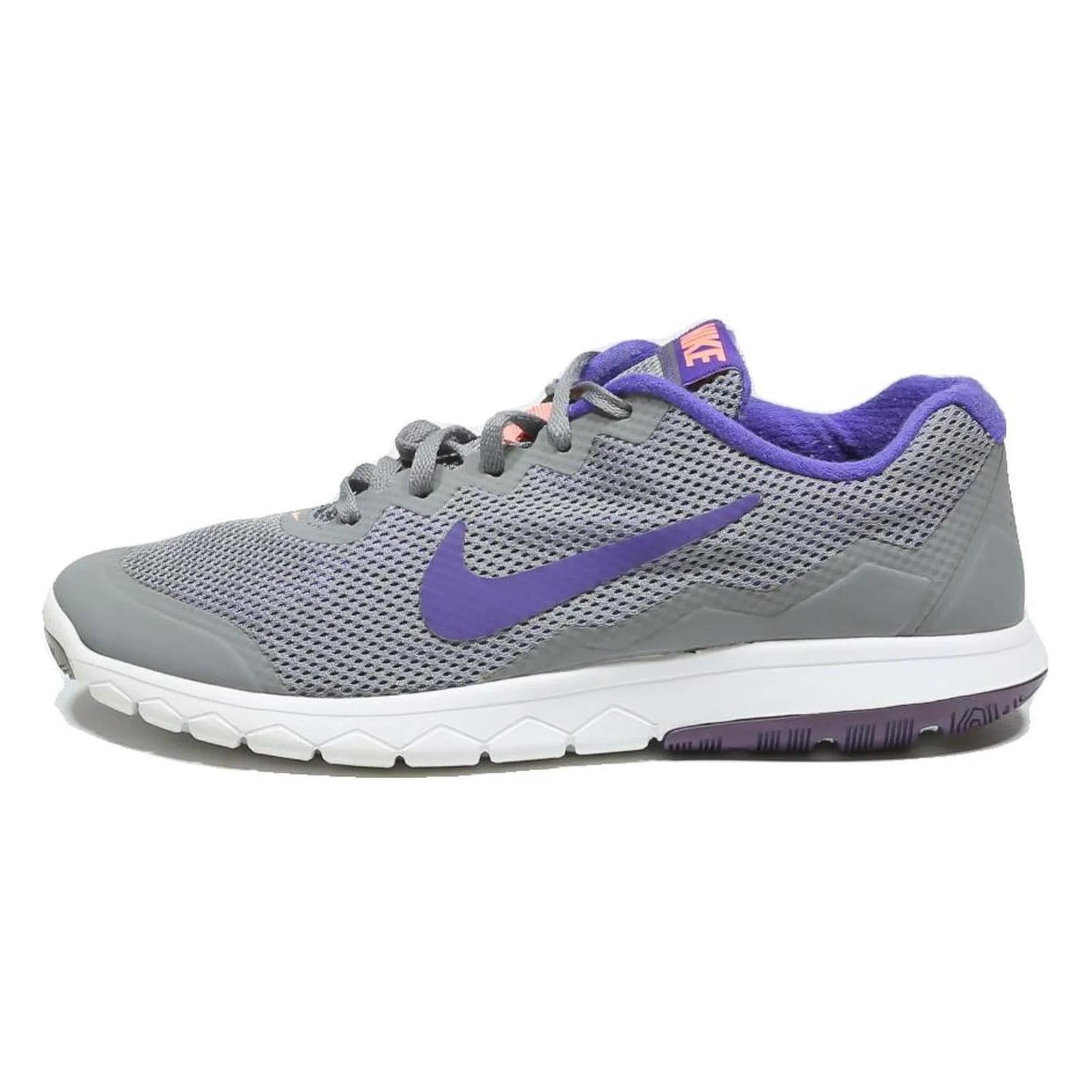 NIKE Womens Flex Experience RN 6 Trainers Low Top Footwear Grey Purple Synthetic Nike Airforce 1 Shoes