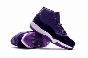 Basketball Shoes For Vb Nike Air Jordan 11 PRM Velvet Heiress Royal Purple Basketball Men
