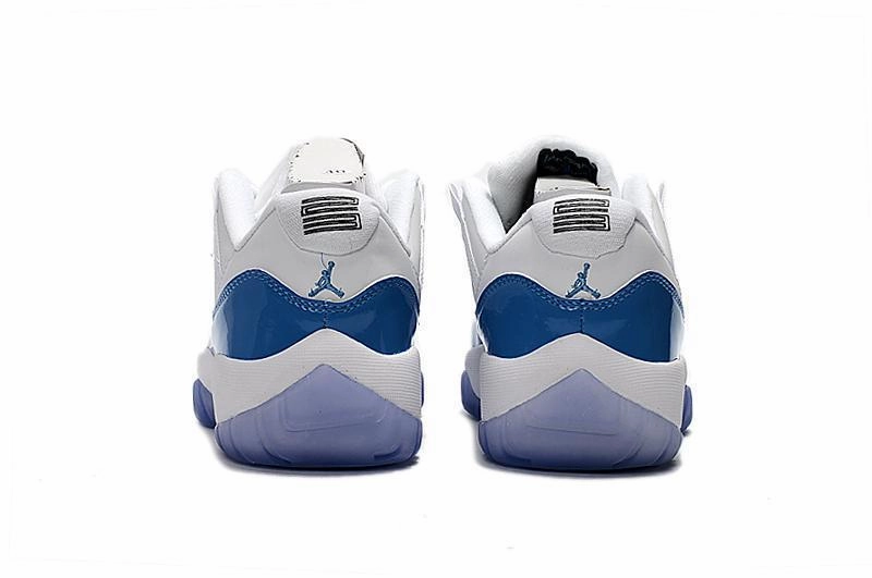 Nike Air Jordan 11 Retro Low UNC White University Blue Basketball Men Under $100 Basketball Shoes