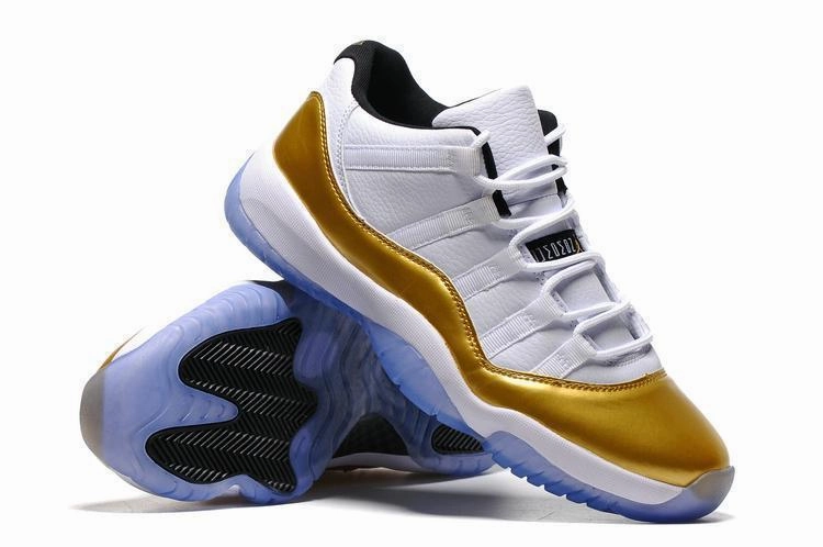 Nike Air Jordan 11 Retro Low White Metallic Gold Coin Basketball Men Best Basketball Shoes For Guards