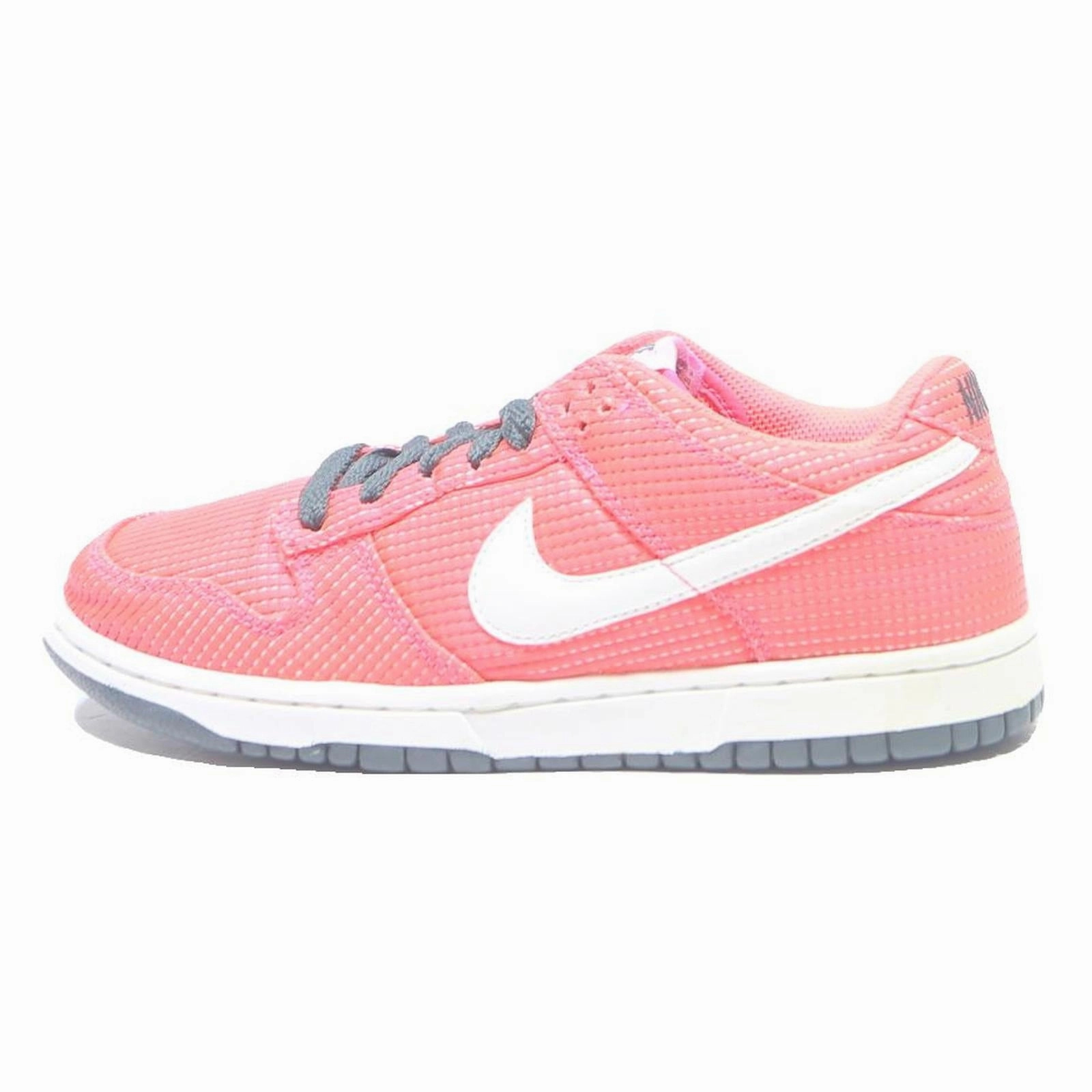 Youth To Shoe Size Nike NIKE Dunk Low Womens Trainers Canvas Pink & White UK 6 Comfortable Casual Sports