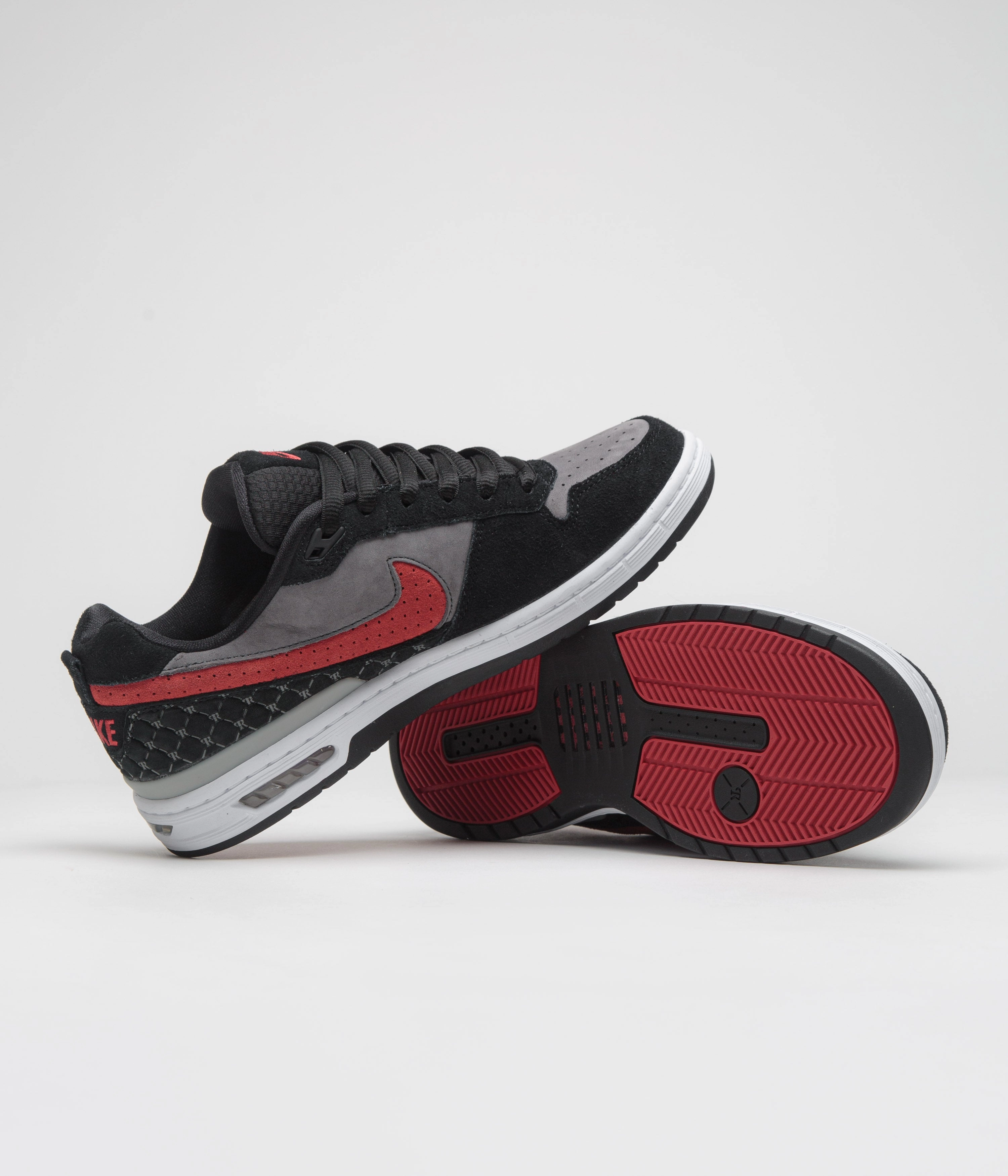 Nike Shox Tl Running Shoe Nike SB P-Rod 1 OG Shoes - Black / Varsity Red - Flint Grey - Black