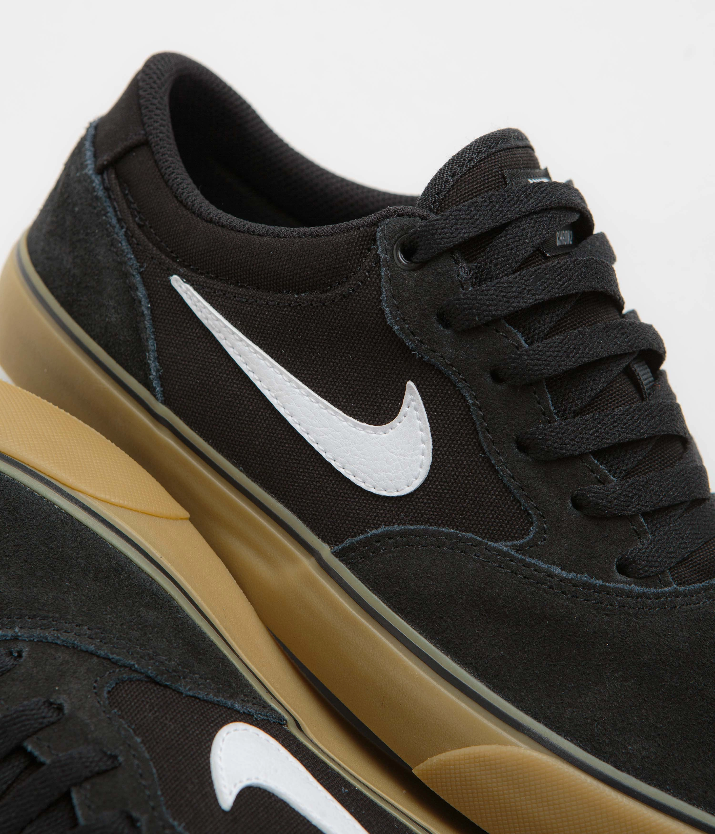 Sabrina Nike Shoes Nike SB Chron 2 Shoes - Black / White - Black - Gum Light Brown