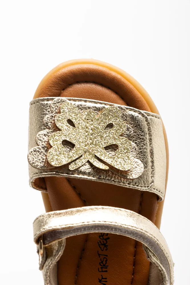 Butterfly Close Back Sandal Gold Wrap Sandals