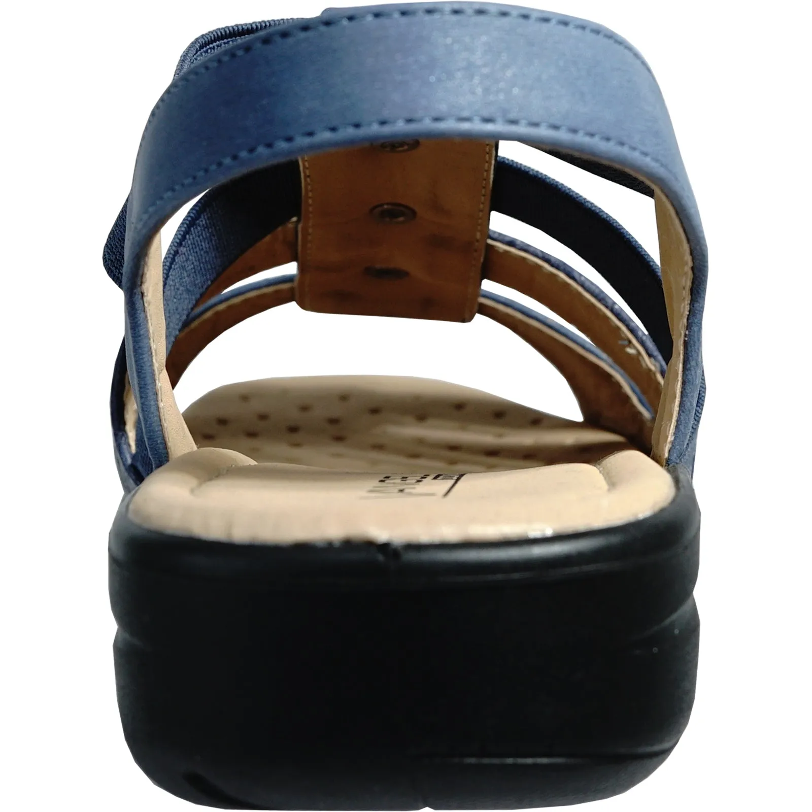 kozi Women Sandal OY5126 Comfort Wedge Sandal Navy Sandals Closeout