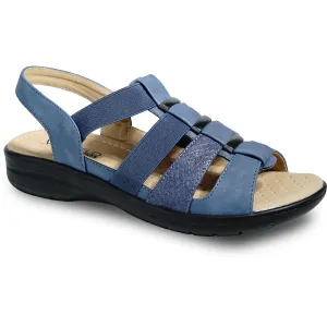 Wedge Summer Sandals kozi Women Sandal OY5126 Comfort Wedge Sandal Navy