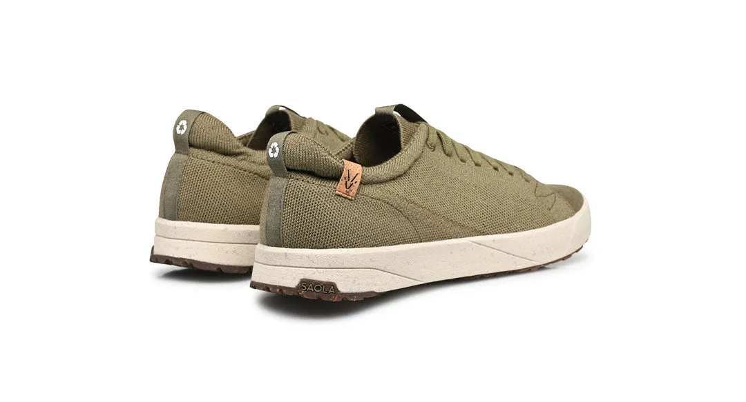 Cucinelli Sneakers Cannon Knit M 2.0 Wool Burnt Olive