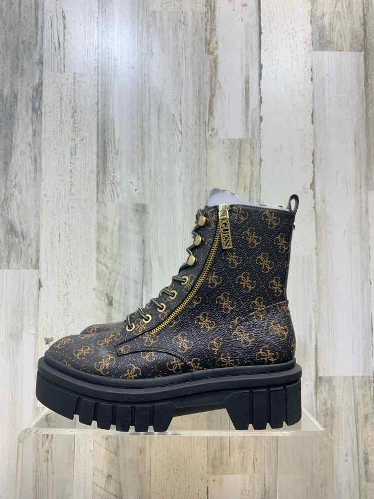 Remove Stains From Boots NWT GUESS SHOES Shoe Size 9.5 Brown Shoes/BOOTS GOLD BUCKLES STRING