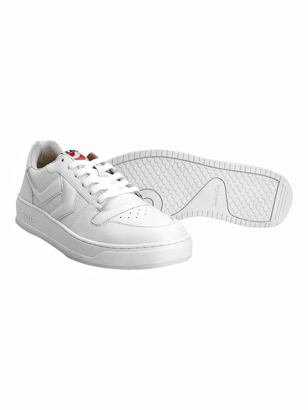 Paint Sneakers Men's White Solid Sneakers
