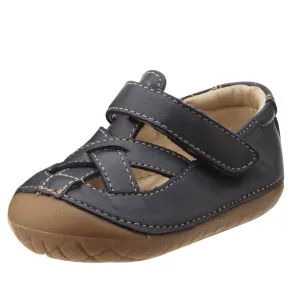 Old Soles Boy's and Girl's Thread Pave Leather Shoes, Navy Unisa Sandals