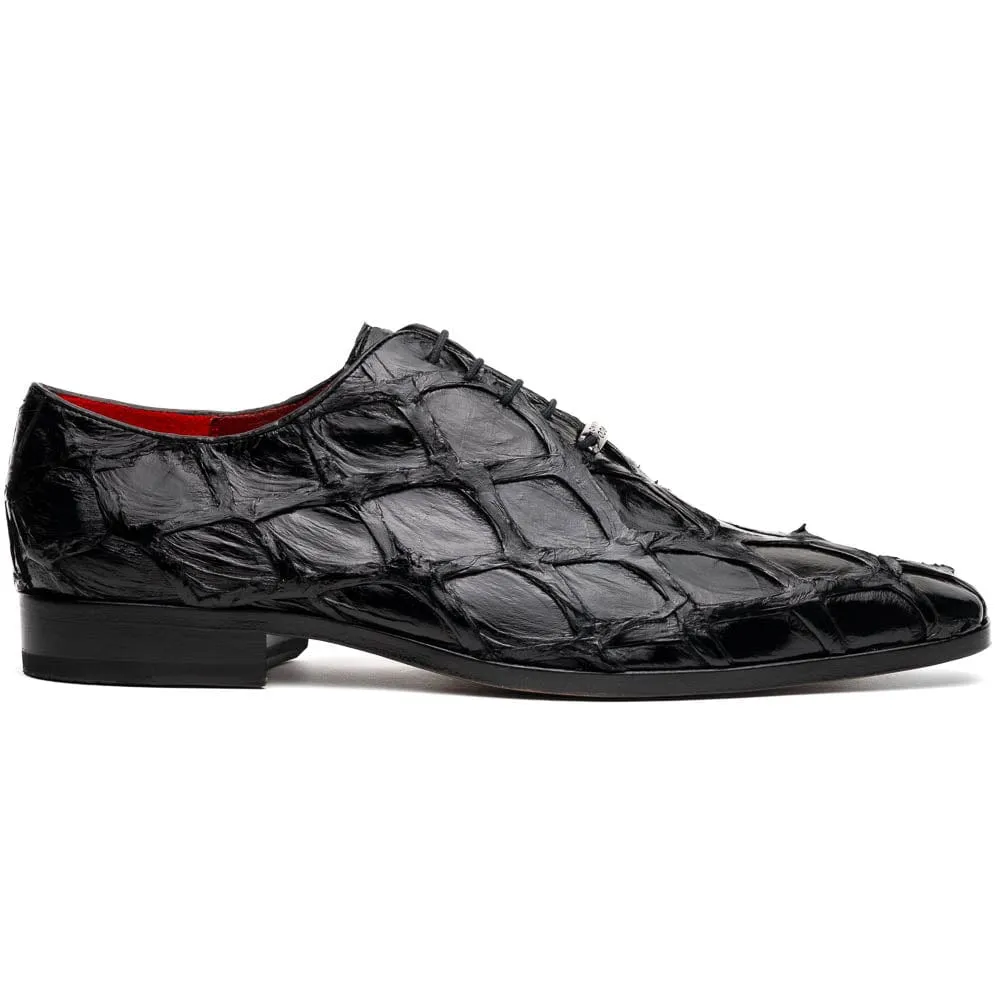 Olivieri Black Dress Shoe Lace Patterns