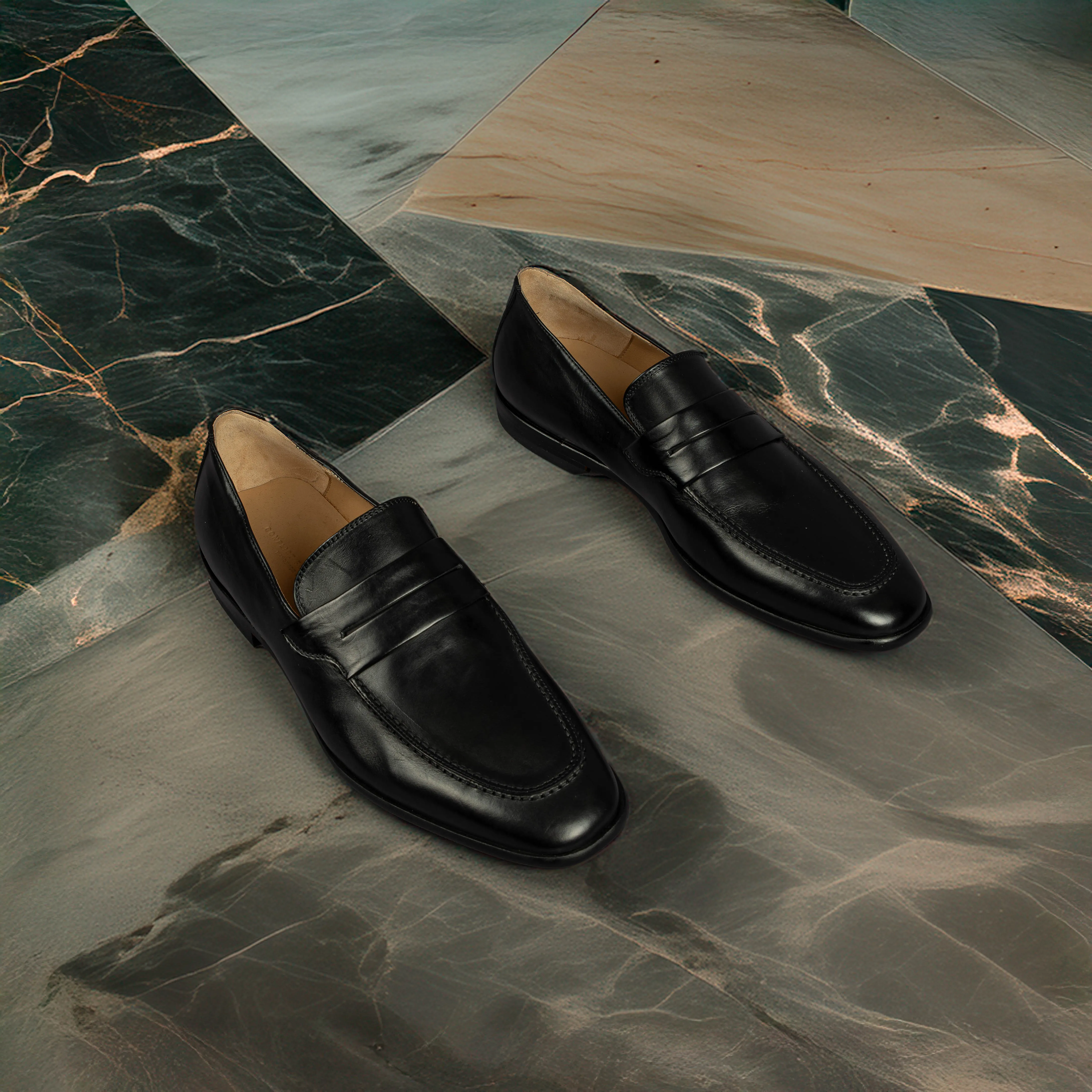 Ostrich Dress Shoes Maxwell Black