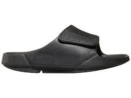 Studded Sandals OOFOS VELCRO SLIDE - BLACK - 1550MBK