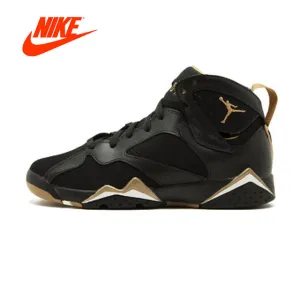 Dad Basketball Shoes Original New Arrival Authentic NIKE Air Jordan 7 Retro (GS) "Golden Moments Pack"