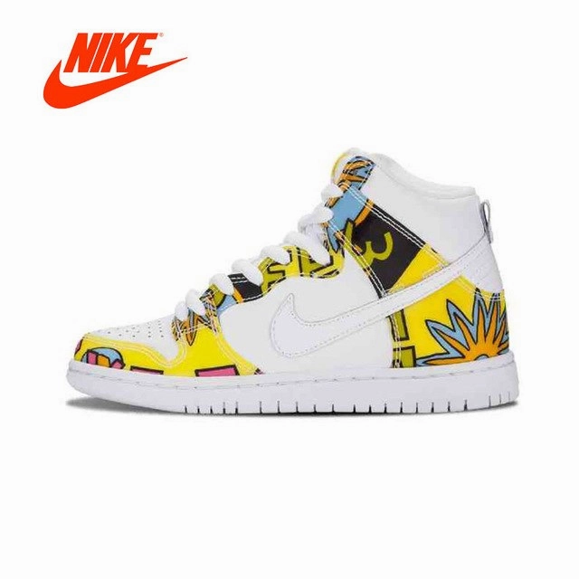 Original New Arrival Authentic Nike Dunk High PRM DLS SB QS "De La Soul" Mens North Carolina Basketball Shoes