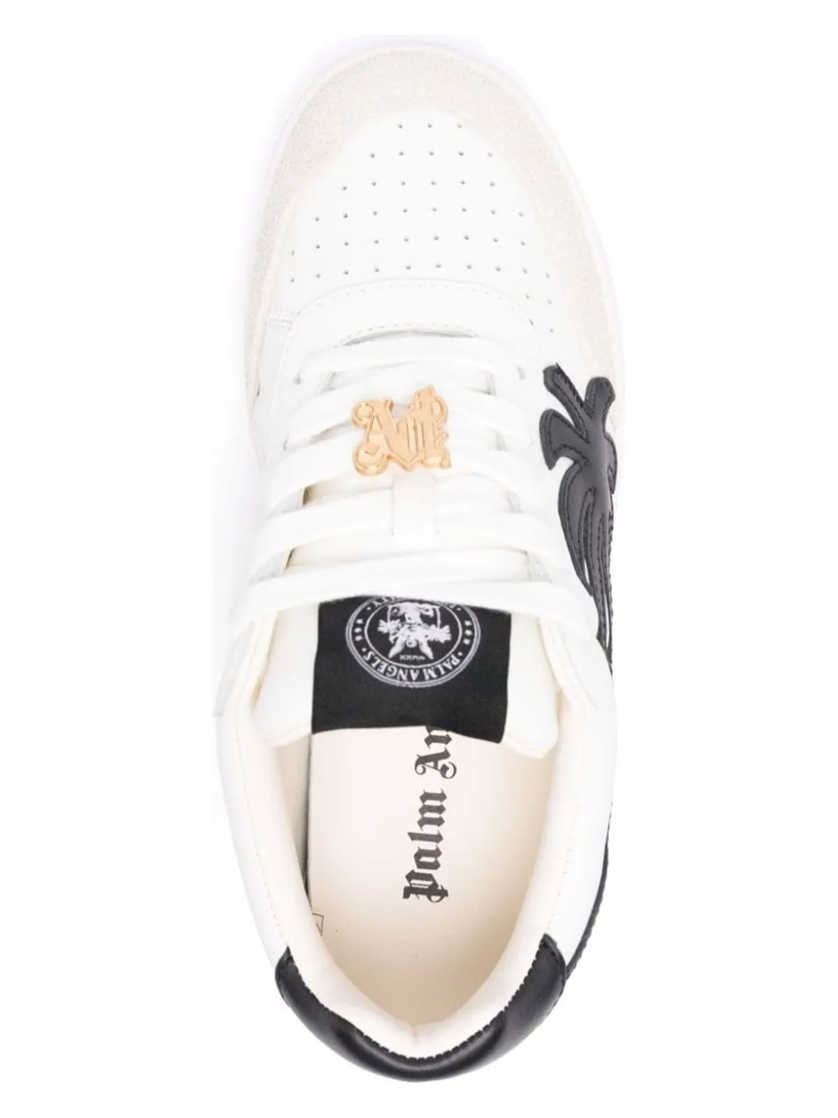 PB UNIV SNEAKER WHITE BLACK PALM TREE Leopard Slip On Sneakers