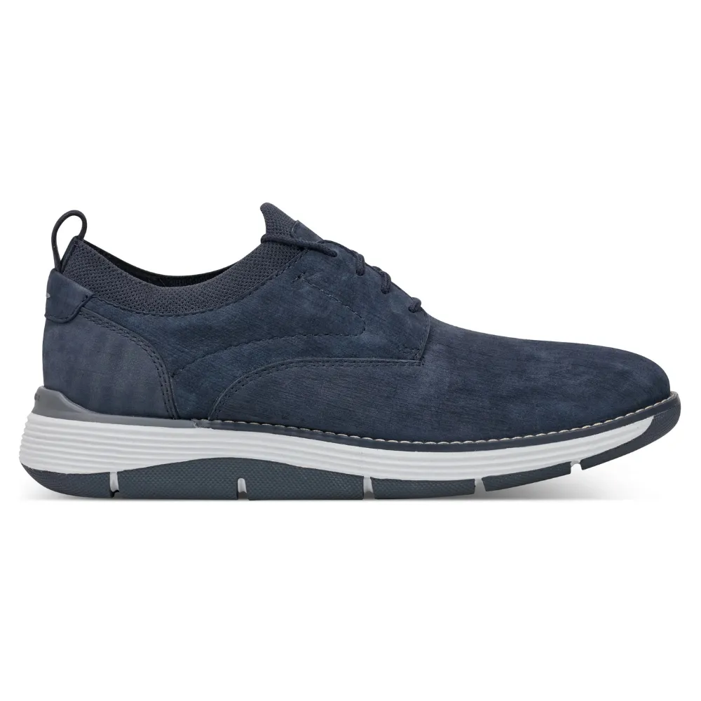 Rockport Lukah Dark Blue Lace-Up Sneakers (Men's) Nike Sneakers Flat